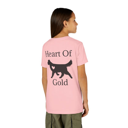 Heart Of Gold Youth Unisex Short Sleeve Crewneck Tee