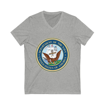 US Navy Unisex Short Sleeve V-Neck Tee