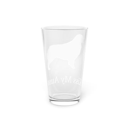 Kiss My Auss Drinking Glass