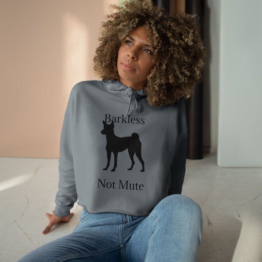 Barkless Not Mute Women's Crop Hoodie