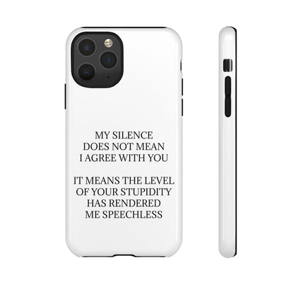 Speechless iPhone Case