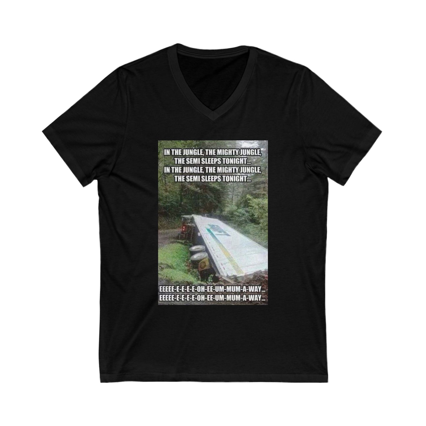 Semi Sleeps Unisex Short Sleeve V-Neck Tee