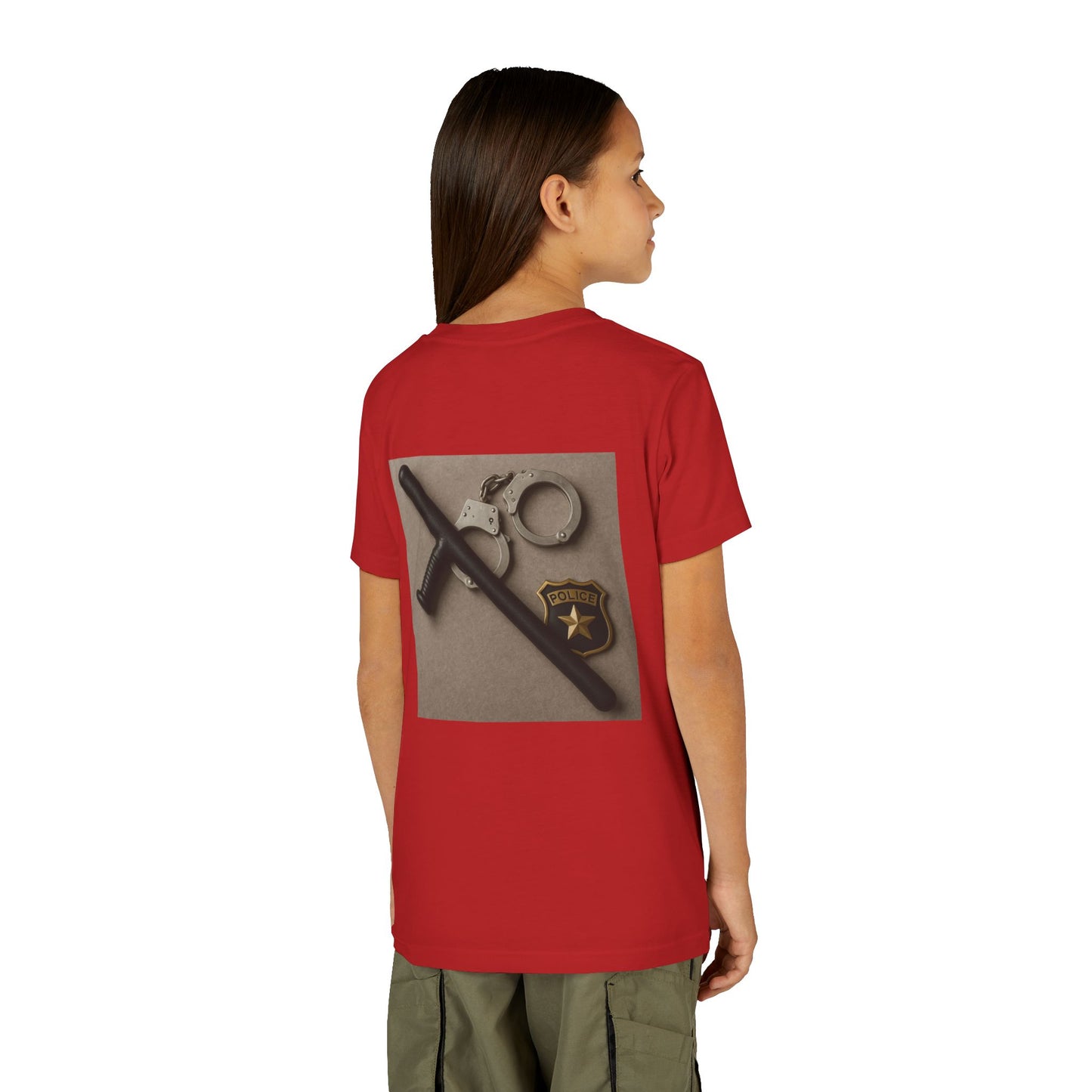 Law Enforcement Appreciation Youth Unisex Short Sleeve Crewneck Tee