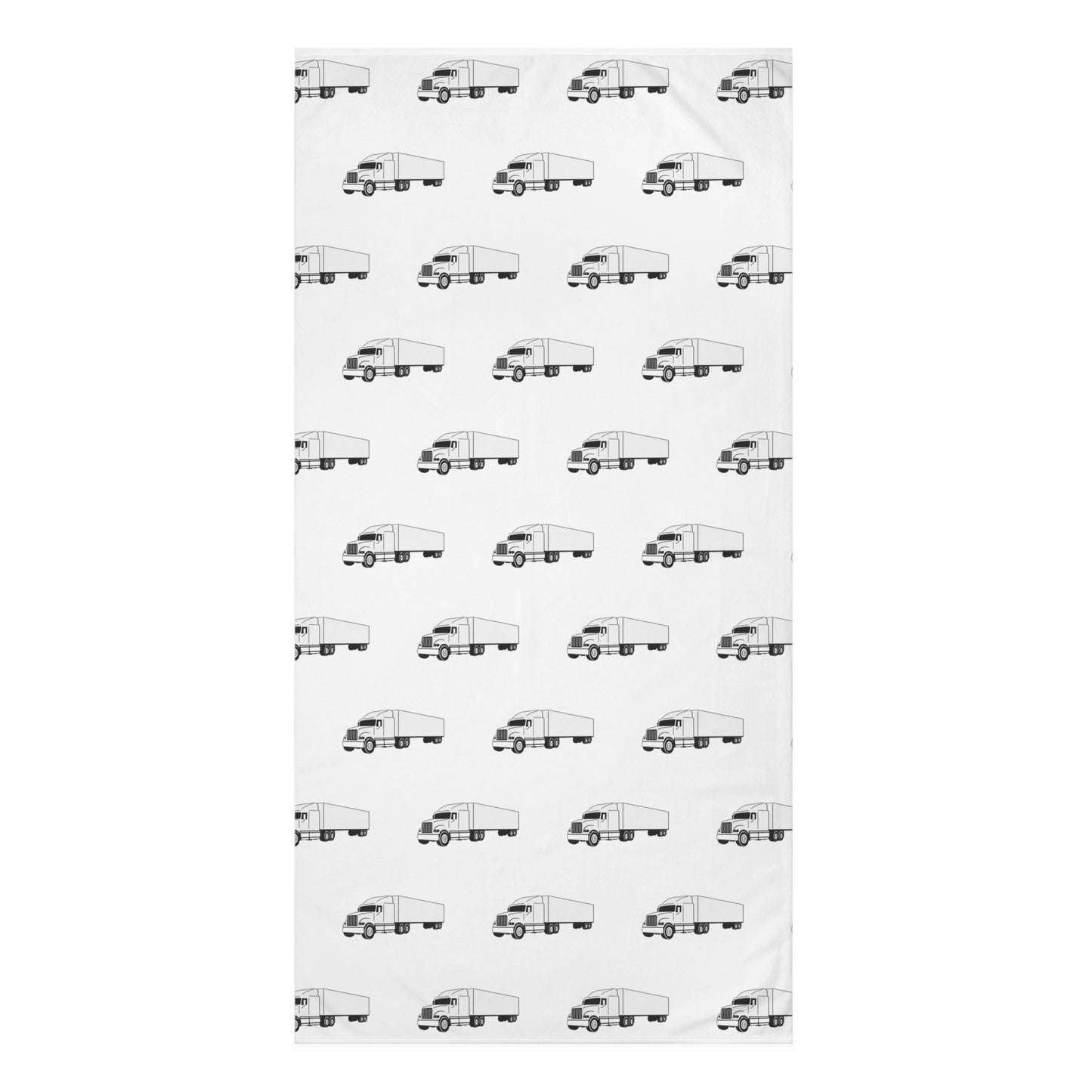 Semi Truck Mink-Cotton  Beach Towel