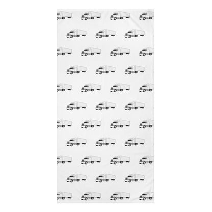 Semi Truck Mink-Cotton  Beach Towel