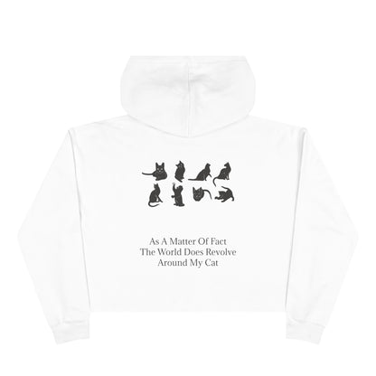 Matter Of Fact Cat Women's Crop Hoodie
