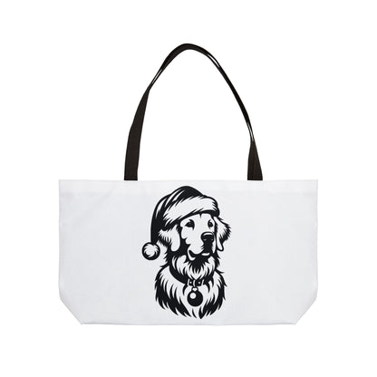 Santa Paws Golden Weekender Tote Bag