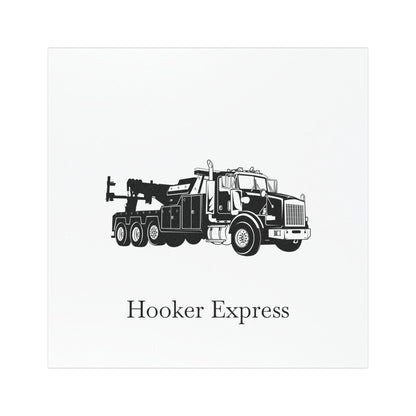 H**ker Express Heavy Tow Truck Indoor/Outdoor Magnet