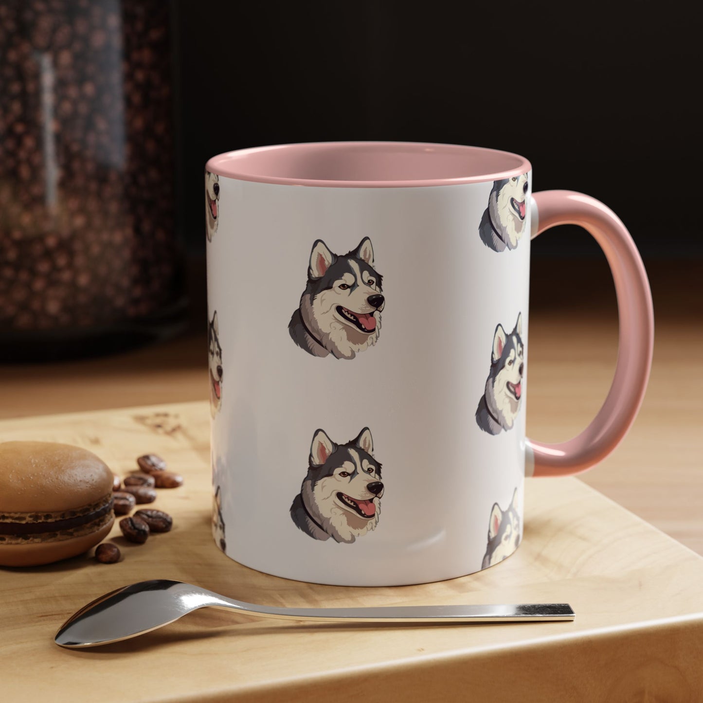 Malamute Head 2-Tone Coffee Mug