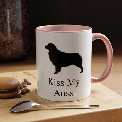 Kiss My Auss 2-Tone Coffee Mug