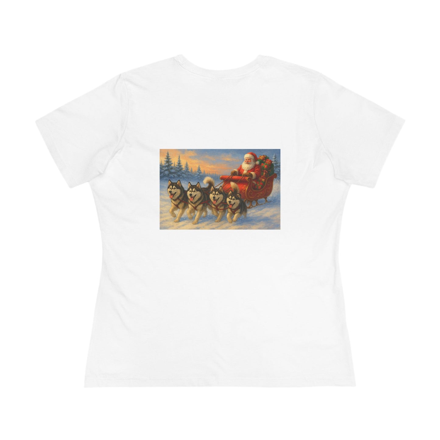 Dashing Through The Snow Women's Short Sleeve Crewneck Tee