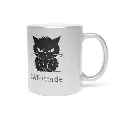 CAT-ittude Metallic Coffee Mug