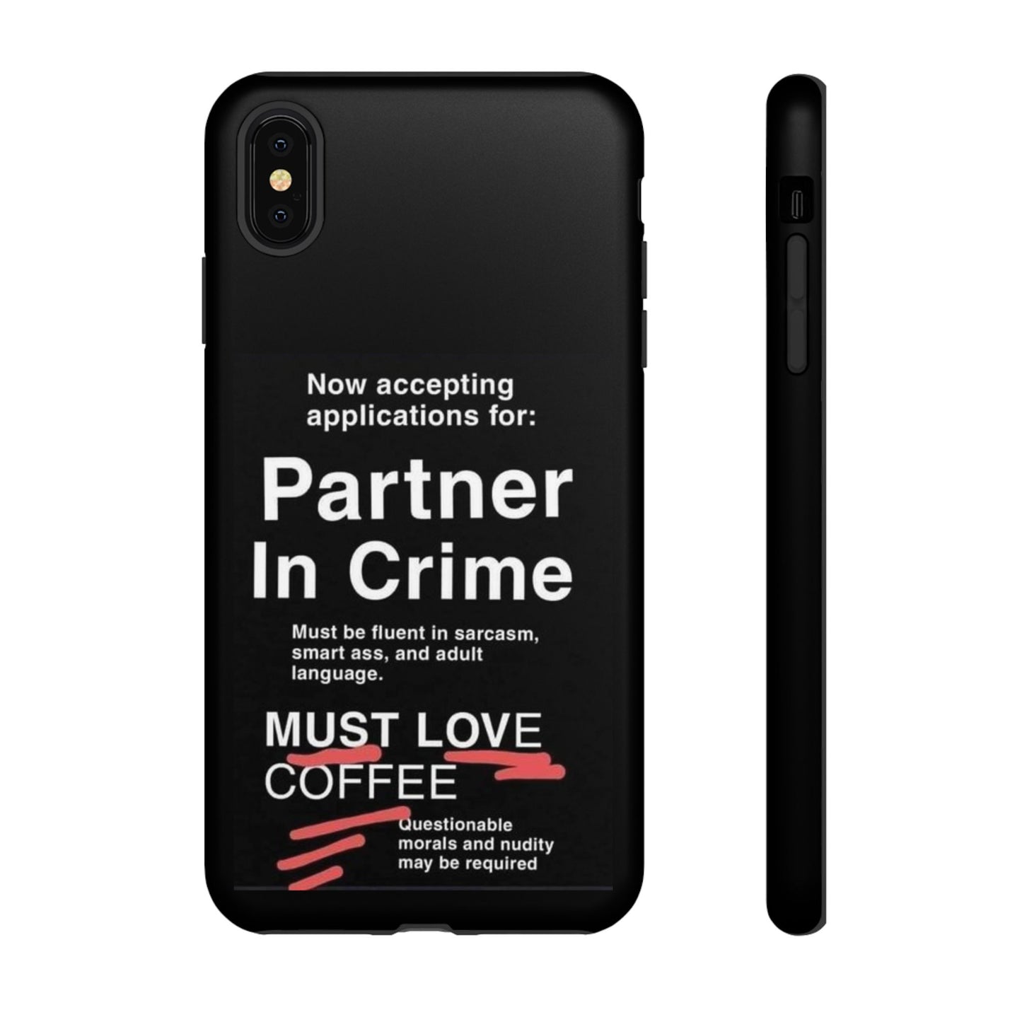 Partner In Crime iPhone Case