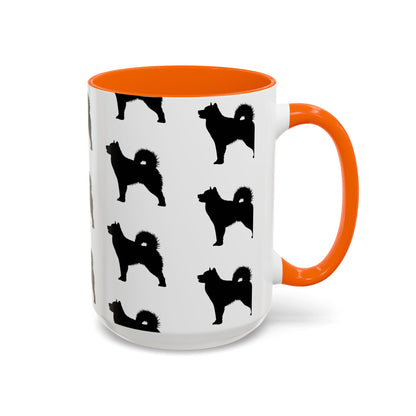 Malamute Silhouette 2-Tone Coffee Mug