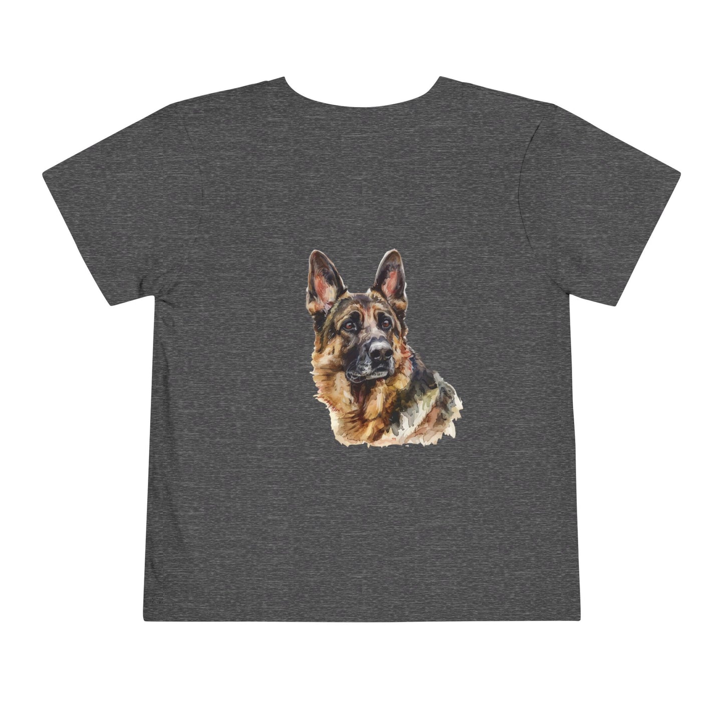 German Shepherd Head Toddler Unisex Short Sleeve Crewneck Tee