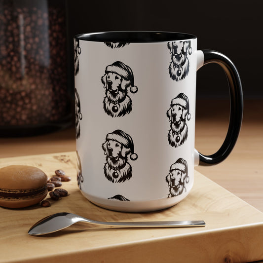 Santa Paws Golden 2-Tone Coffee Mug