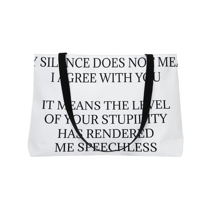Speechless Weekender Tote Bag