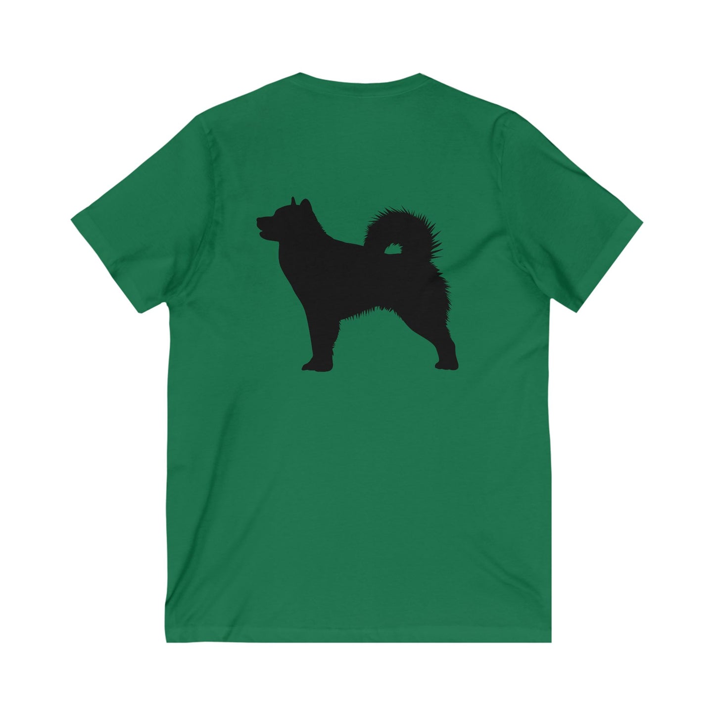 Malamute Silhouette Unisex Short Sleeve V-Neck Tee