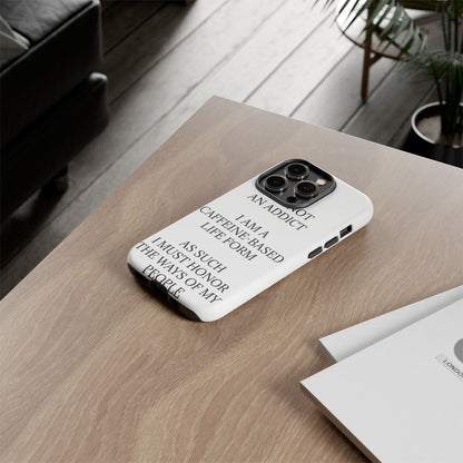 Not An Addict iPhone Case