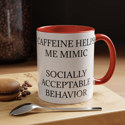 Socially Acceptable 2-Tone Coffee Mug