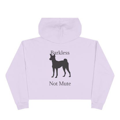 Barkless Not Mute Women's Crop Hoodie