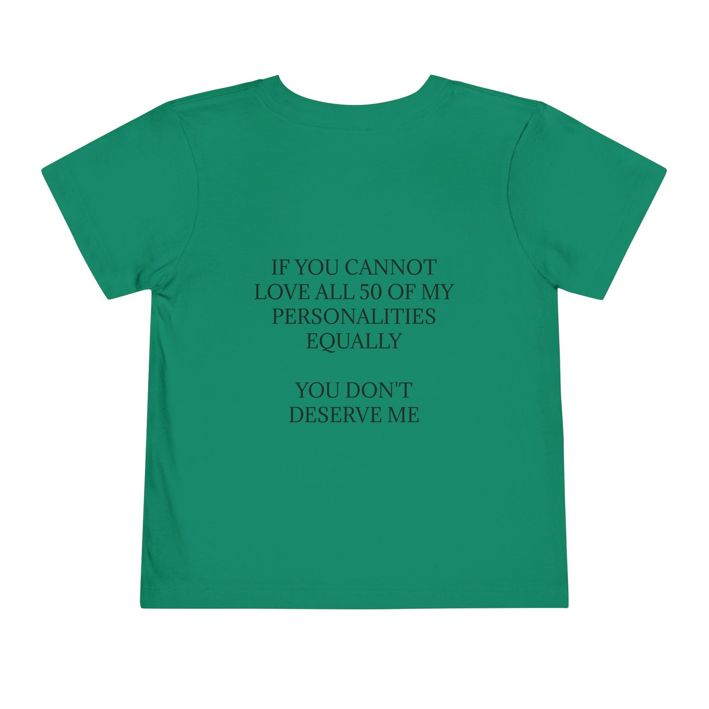50 Personalities Toddler Unisex Short Sleeve Crewneck Tee