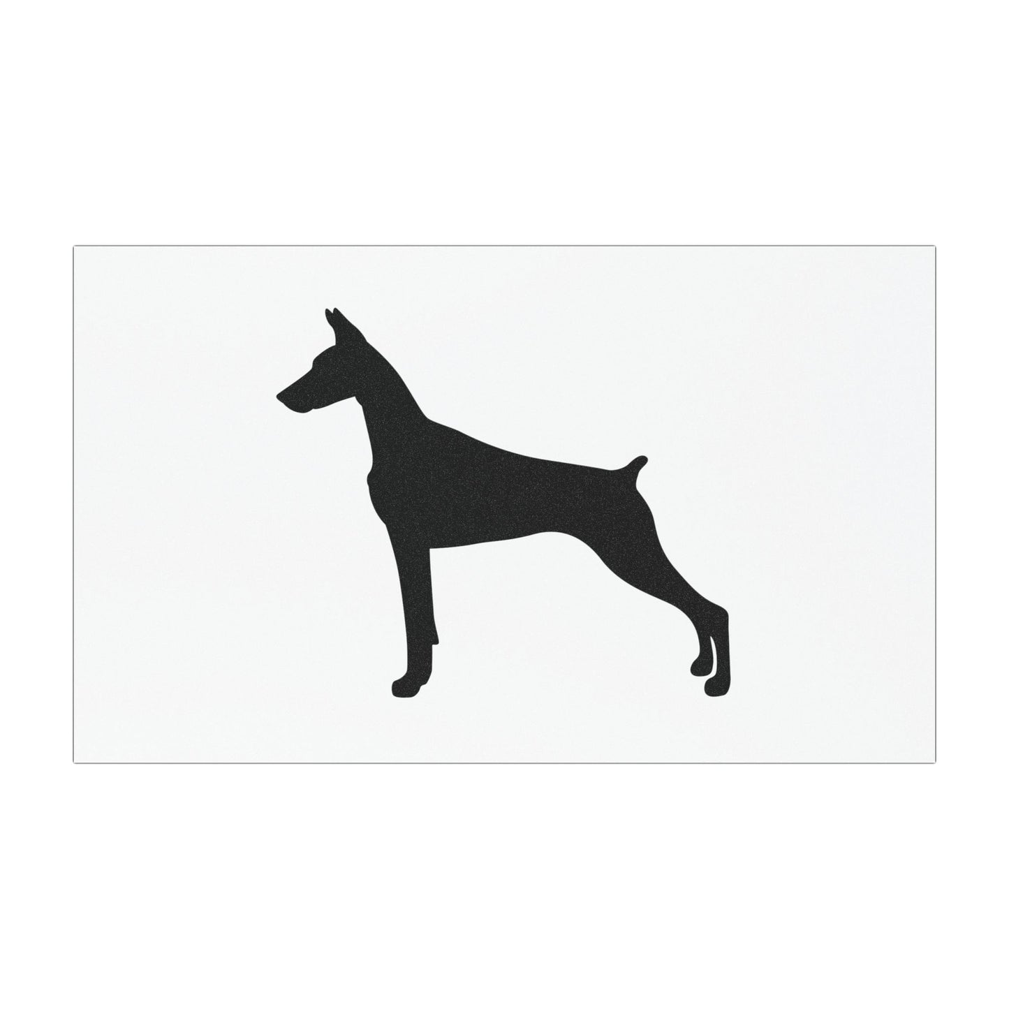 Doberman Silhouette Indoor/Outdoor Magnet