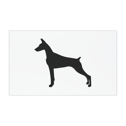 Doberman Silhouette Indoor/Outdoor Magnet