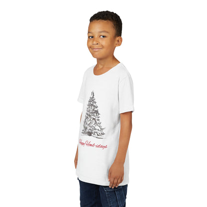 Happy Howl-idays Youth Unisex Short Sleeve Crewneck Tee
