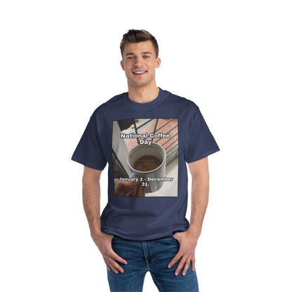 National Coffee Day Men's Short-Sleeve Crewneck Tee