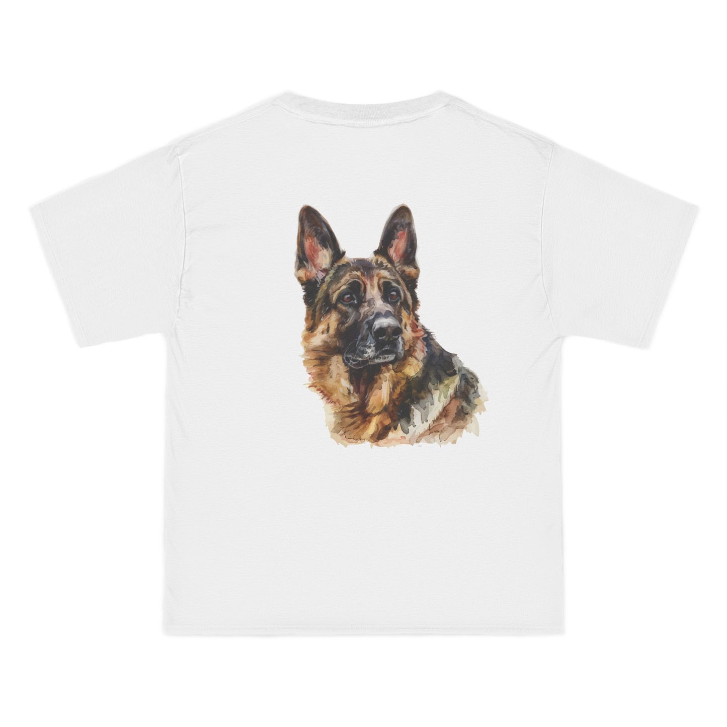 German Shepherd Head Men's Short-Sleeve Crewneck Tee