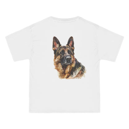 German Shepherd Head Men's Short-Sleeve Crewneck Tee