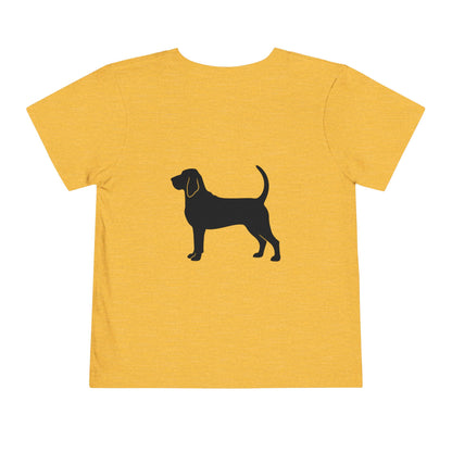 Bloodhound Silhouette Toddler Unisex Short Sleeve Crewneck Tee