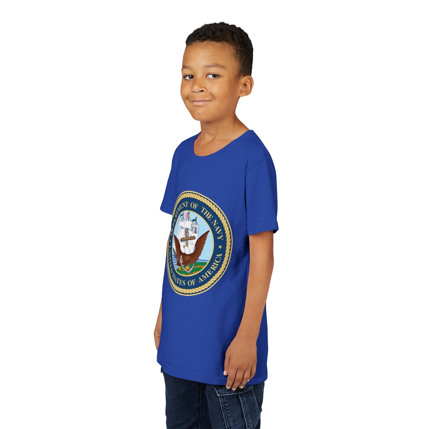 US Navy Youth Unisex Short Sleeve Crewneck Tee