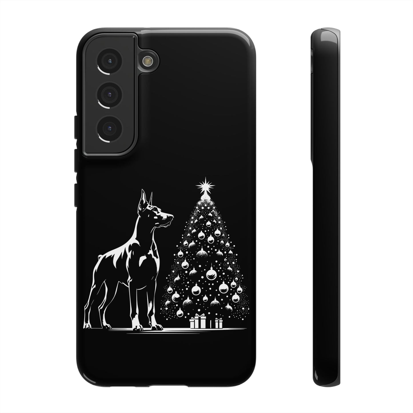 Doberman Christmas Tree Samsung Case
