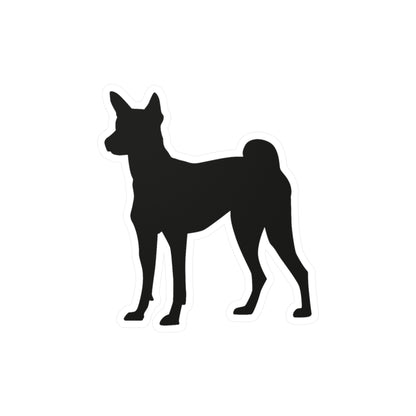 Basenji Silhouette Vinyl Decal