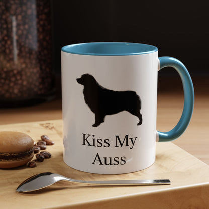 Kiss My Auss 2-Tone Coffee Mug