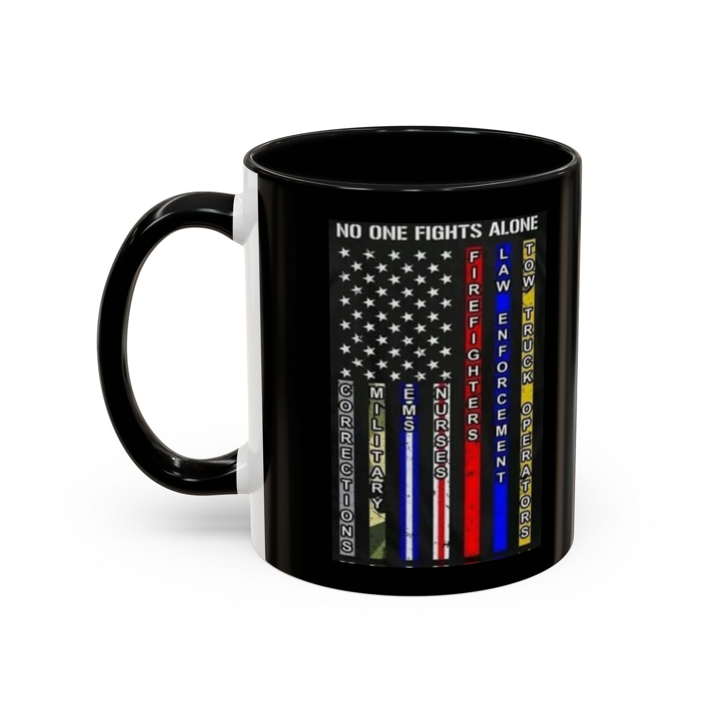 No One Fights Alone 2-Tone Coffee Mug