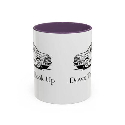 Down To Hook Up 2-Tone Coffee Mug