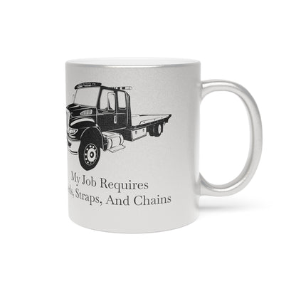 Beds, Straps, And Chains Metallic Coffee Mug
