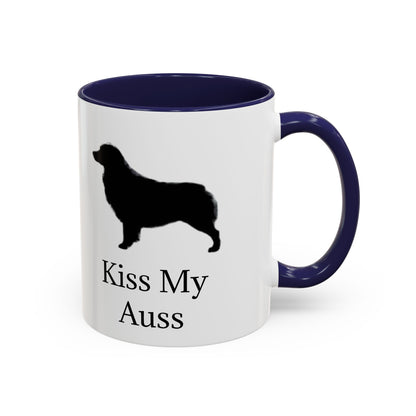 Kiss My Auss 2-Tone Coffee Mug