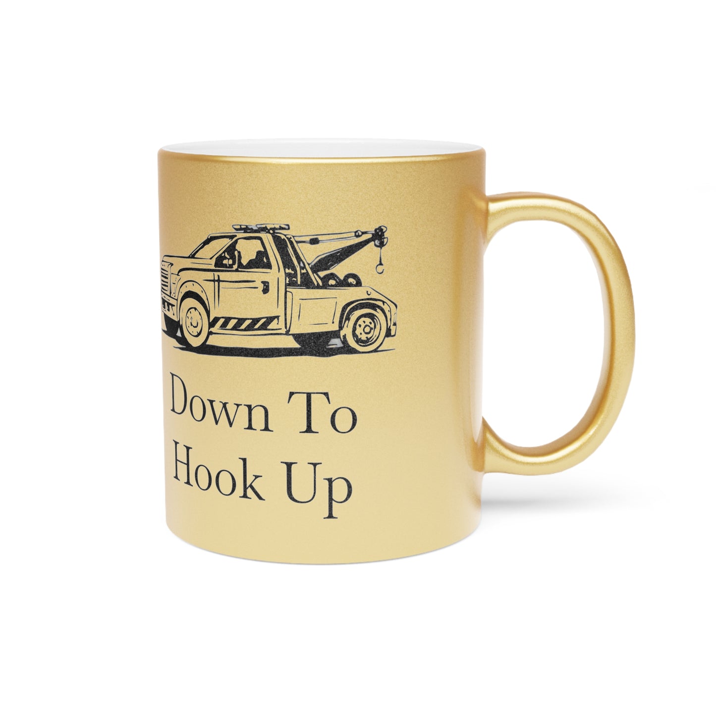 Down To Hook Up Metallic Coffee Mug
