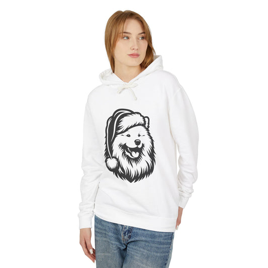 Santa Paws Samoyed Unisex Lightweight Hoodie