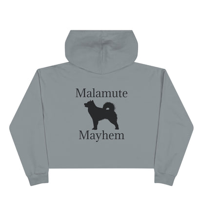 Malamute Mayhem Women's Crop Hoodie