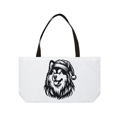 Santa Paws Malamute Weekender Tote Bag