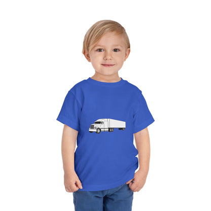Semi Truck Toddler Unisex Short Sleeve Crewneck Tee