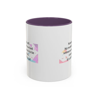 Note To Self 2-Tone Coffee Mug