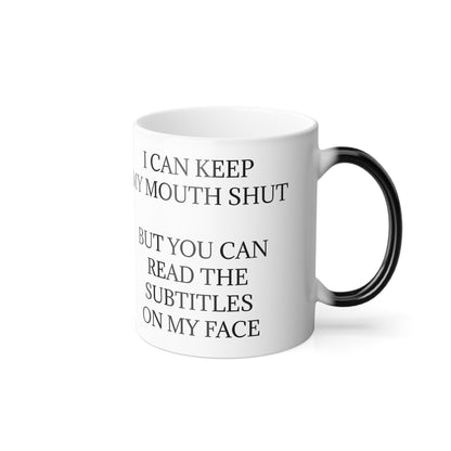 Subtitles Color Changing Mug
