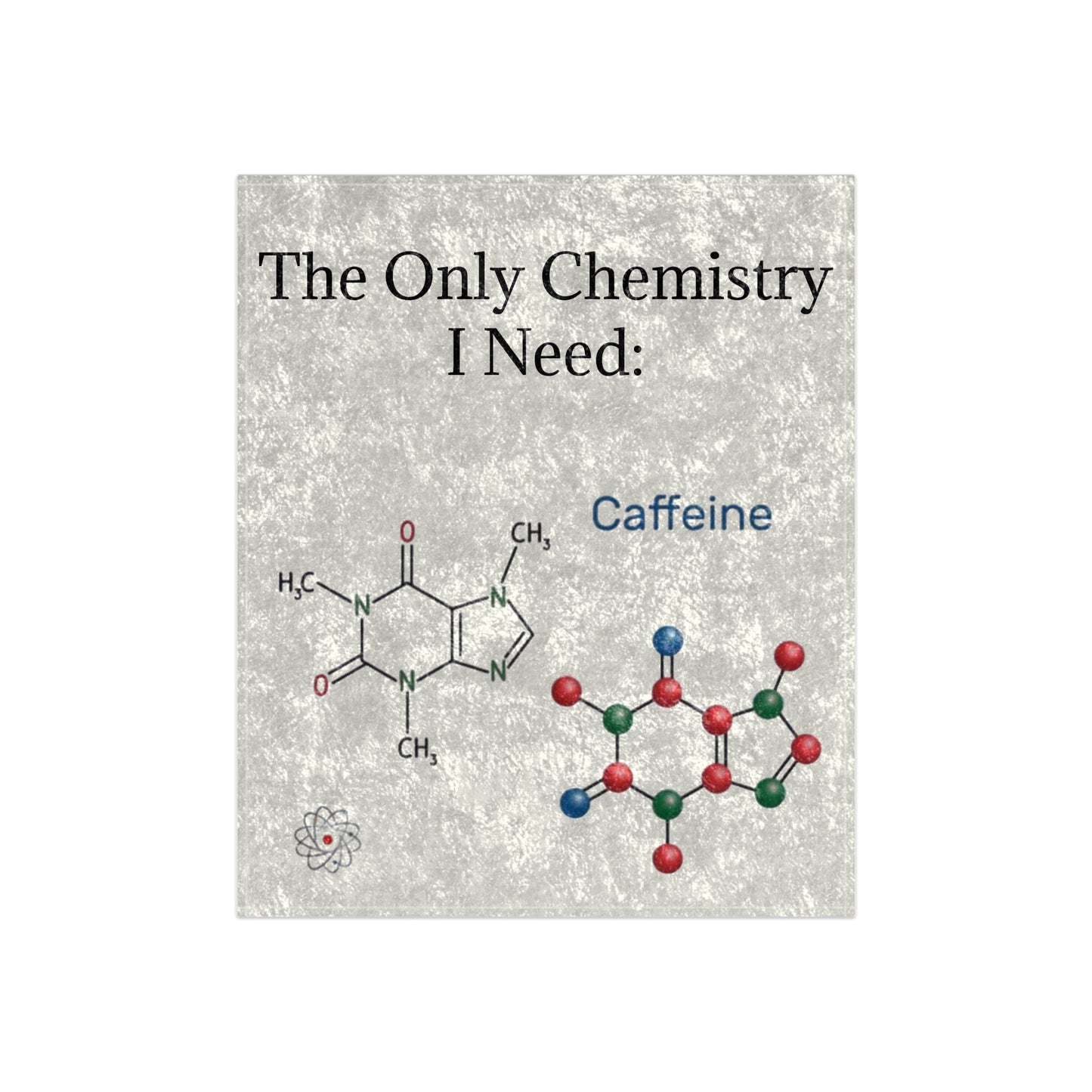 Chemistry Lesson Crushed Velvet Blanket