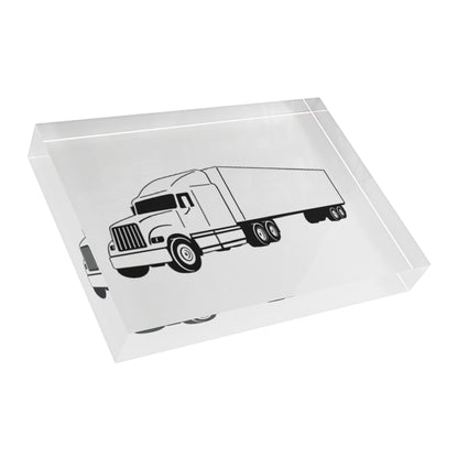 Semi Truck Acrylic Photo Block